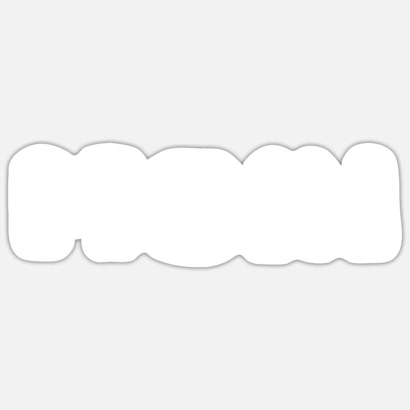 moin Meer - Sticker Größe S (10 x 10 cm) - Mattweiß