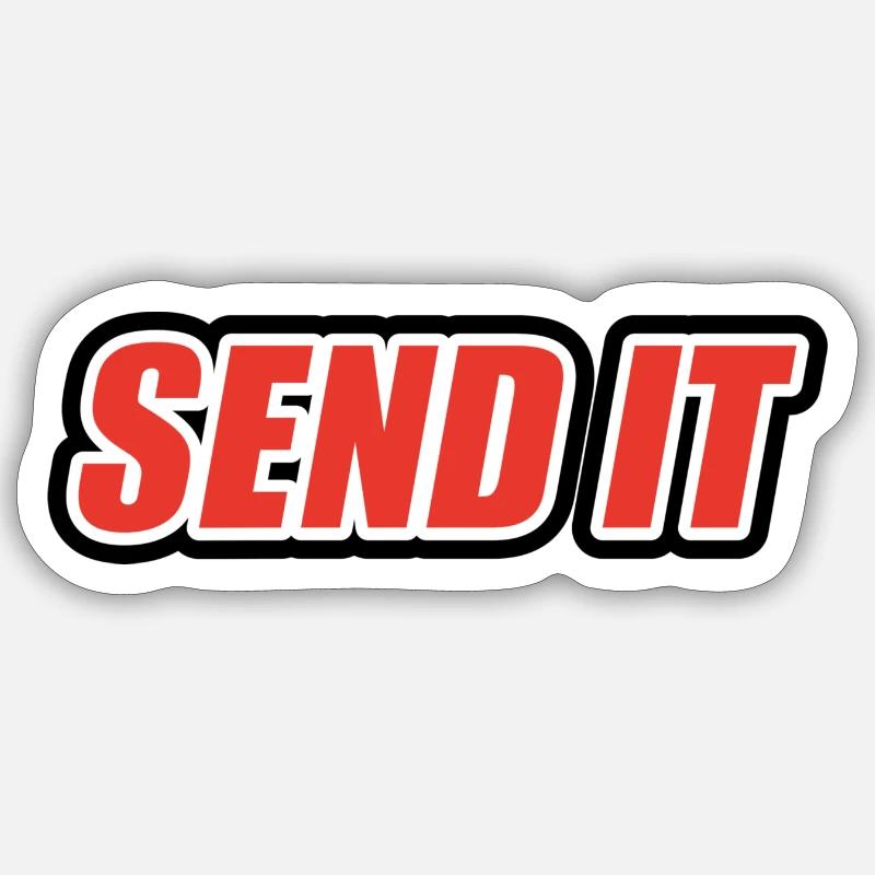 send it Sticker Größe S (10 x 10 cm)