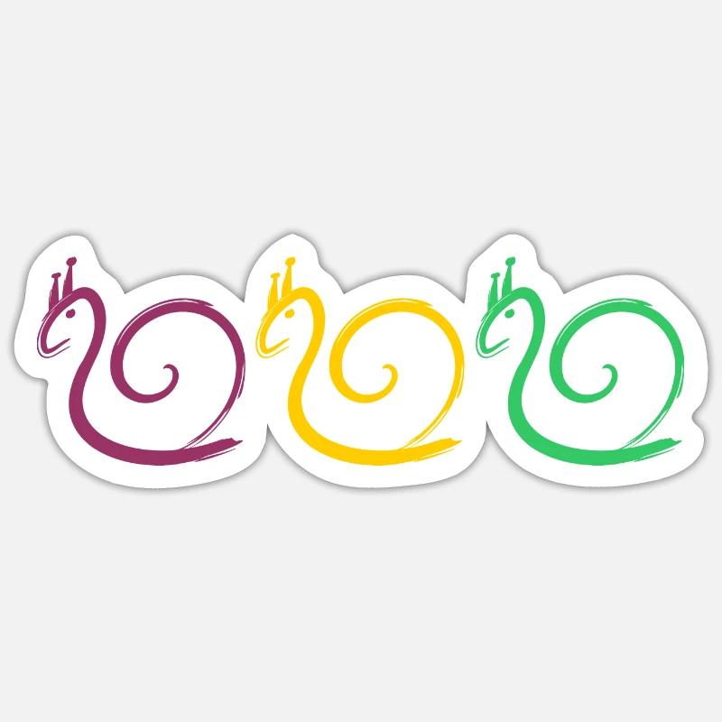 Snails Sticker size S (10 x 10 cm)