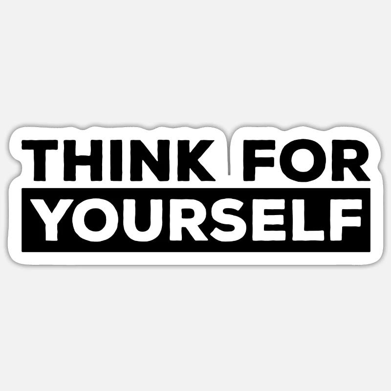 Ateisme - Sticker størrelse S (10 x 10 cm) - mat hvid