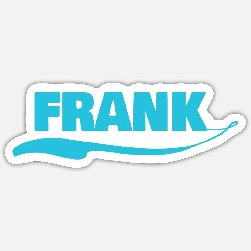 Männername Frank Sticker Größe S (10 x 10 cm)