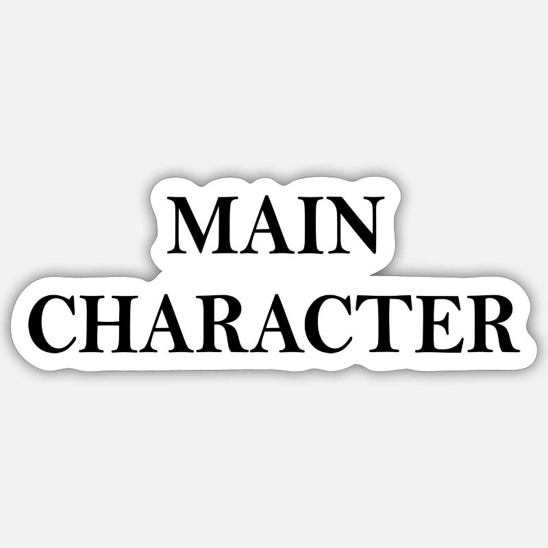 main character transparenter hintergrund Sticker Größe S (10 x 10 cm)