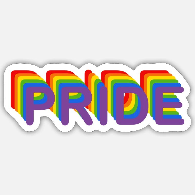 Pride! - Sticker size S (10 x 10 cm) - white matte