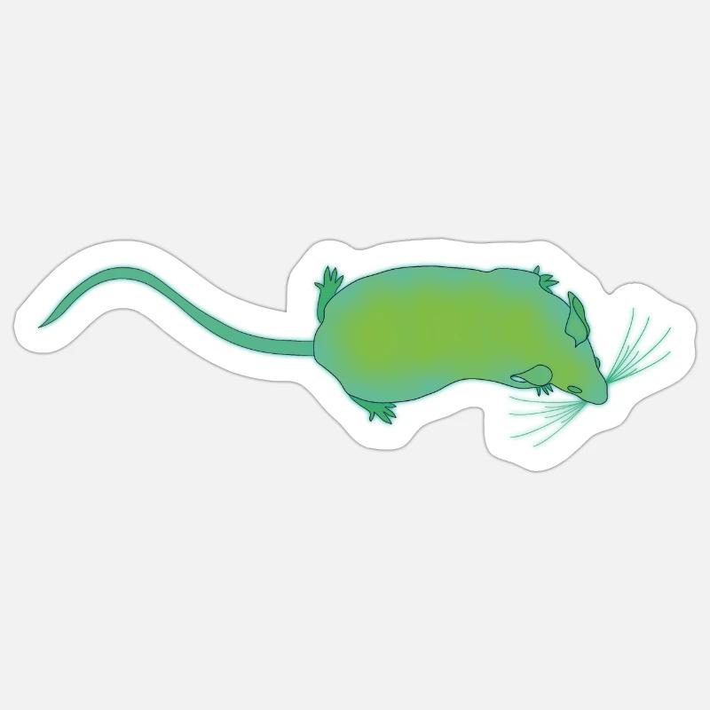 Bio Mouse Sticker size S (10 x 10 cm)
