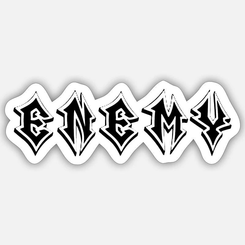 Enemy Sticker Größe S (10 x 10 cm)