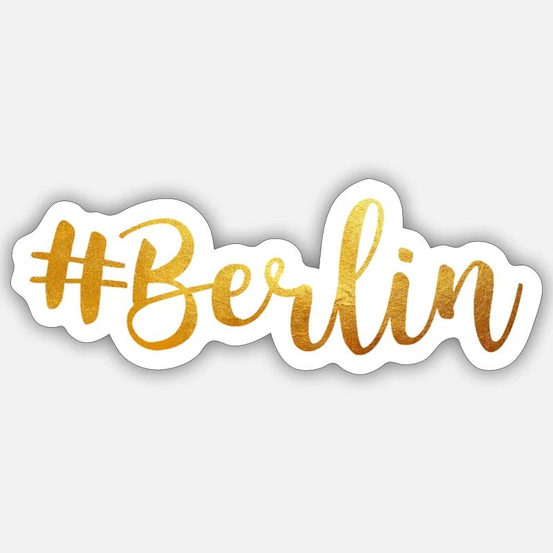 Berlin Vibes - Sticker Größe S (10 x 10 cm) - Mattweiß