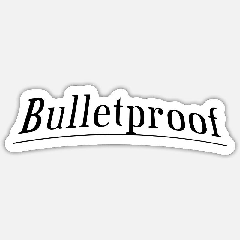 Blindé - Sticker taille S (10 x 10 cm) - blanc mat