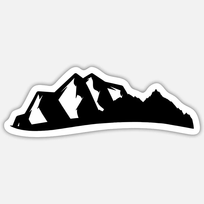 Mountains Sticker size S (10 x 10 cm)
