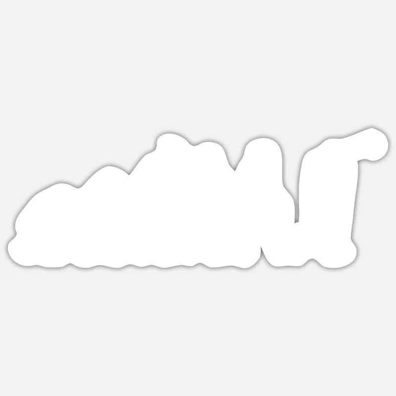 Evolution Golf - Golfspieler Sticker Größe S (10 x 10 cm)