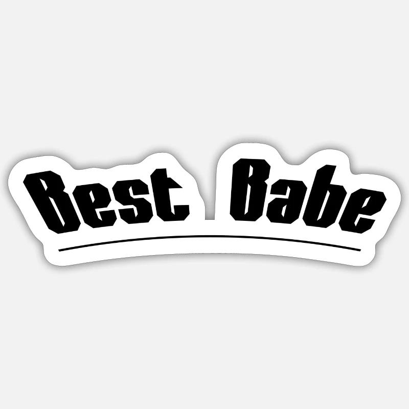 Meilleur bébé - Sticker taille S (10 x 10 cm) - blanc mat