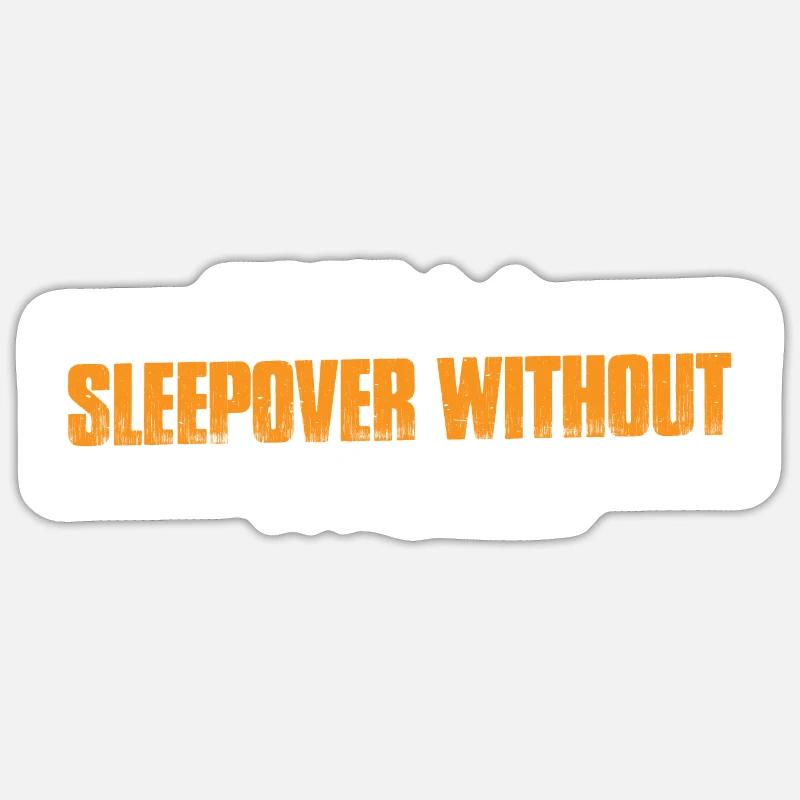 Soirée pyjama d’équipe sans sommeil 3 Sticker taille S (10 x 10 cm)