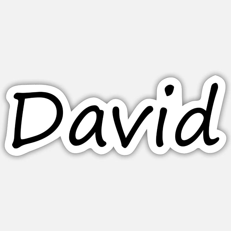 David Sticker size S (10 x 10 cm)