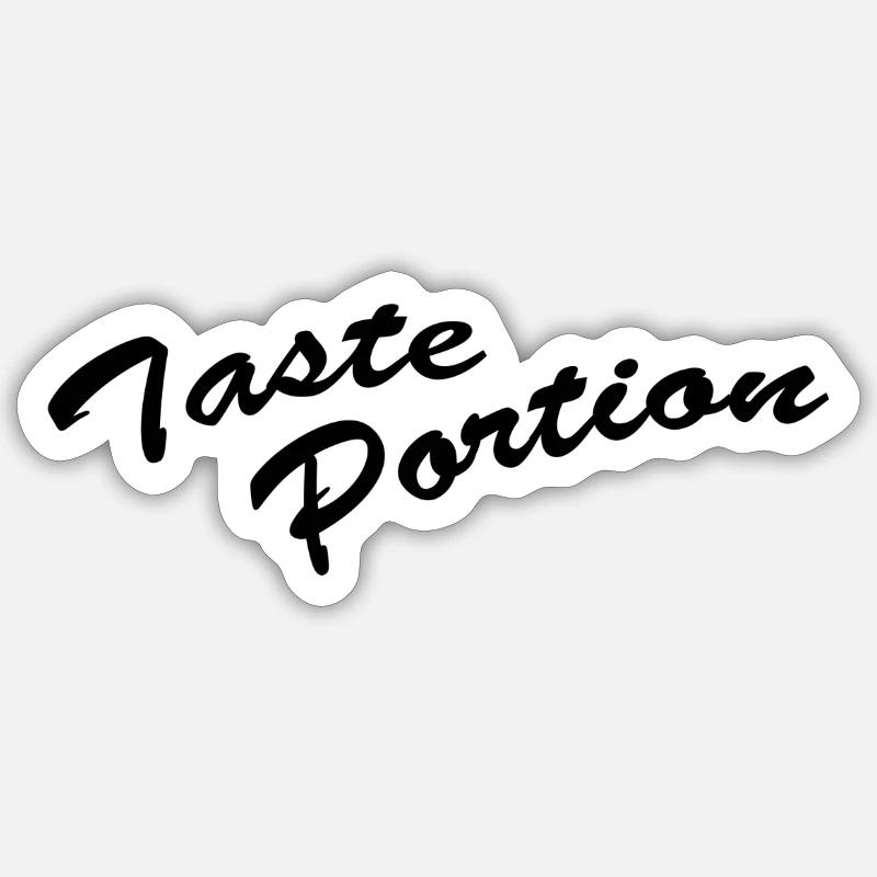 Taste portion Sticker size S (10 x 10 cm)