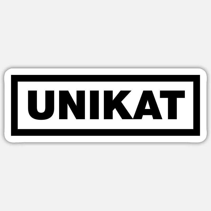 Echtes Unikat - Sticker Größe S (10 x 10 cm) - Mattweiß