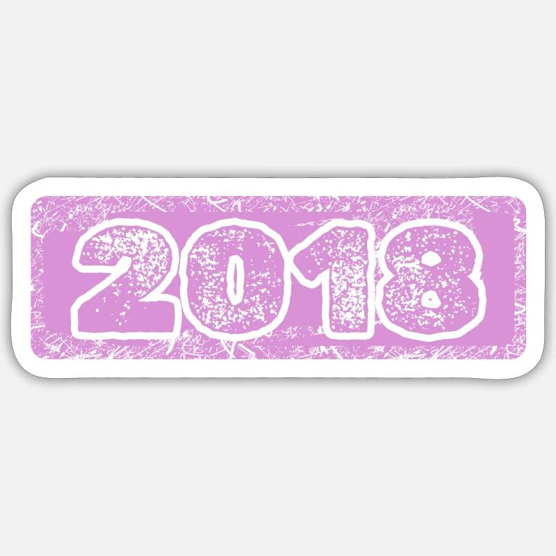 2018 - Sticker size S (10 x 10 cm) - white matte