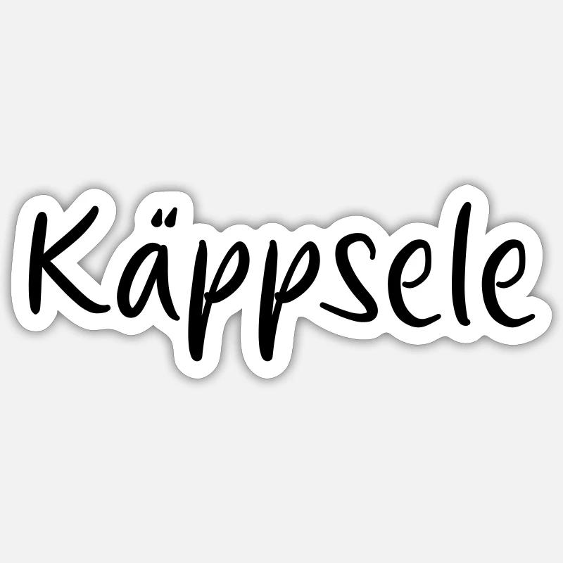 käppsele Sticker Größe S (10 x 10 cm)