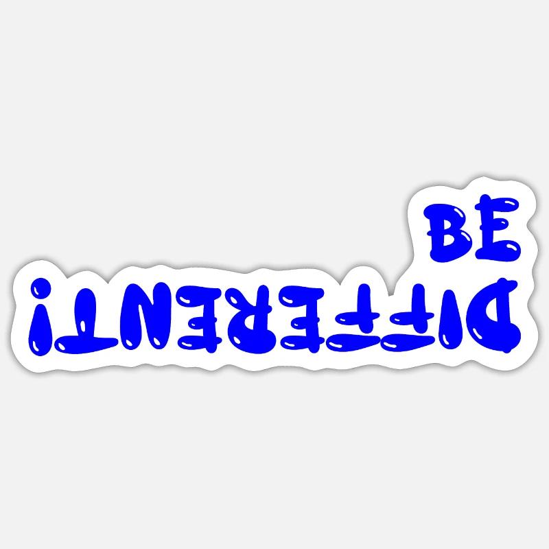 be different - Sticker Größe S (10 x 10 cm) - Mattweiß