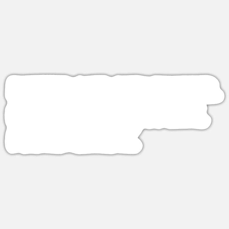 Citation d’art drôle - Sticker taille S (10 x 10 cm) - blanc mat