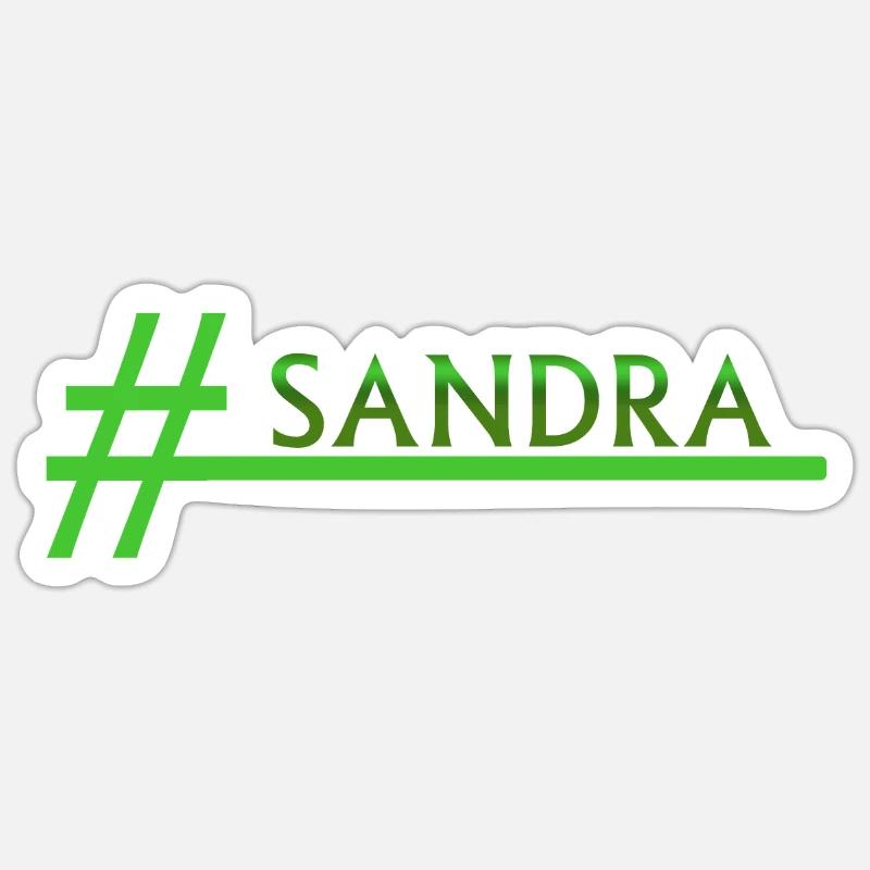 SANDRA Sandra - Sticker size S (10 x 10 cm) - white matte