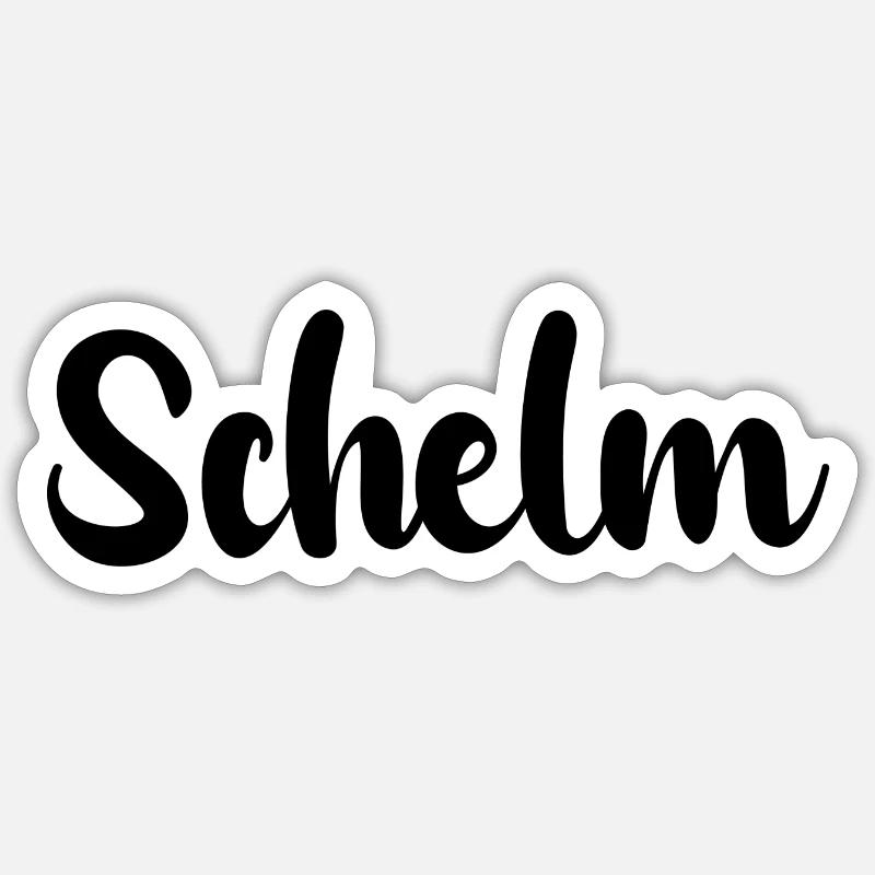 Schelm - Sticker Größe S (10 x 10 cm) - Mattweiß