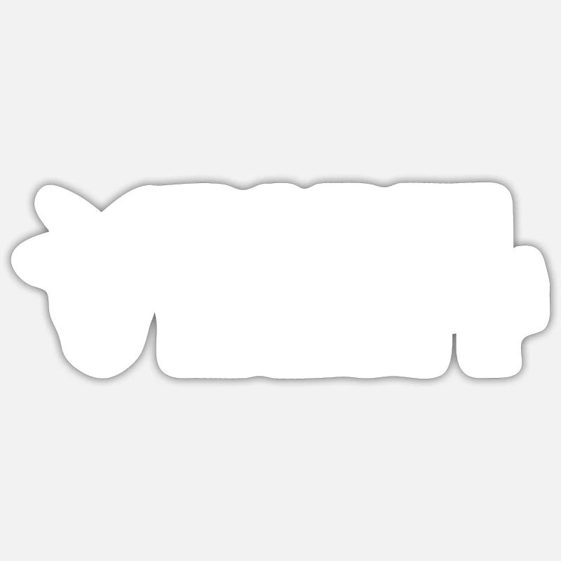 Padel GOAT - Sticker taille S (10 x 10 cm) - blanc mat