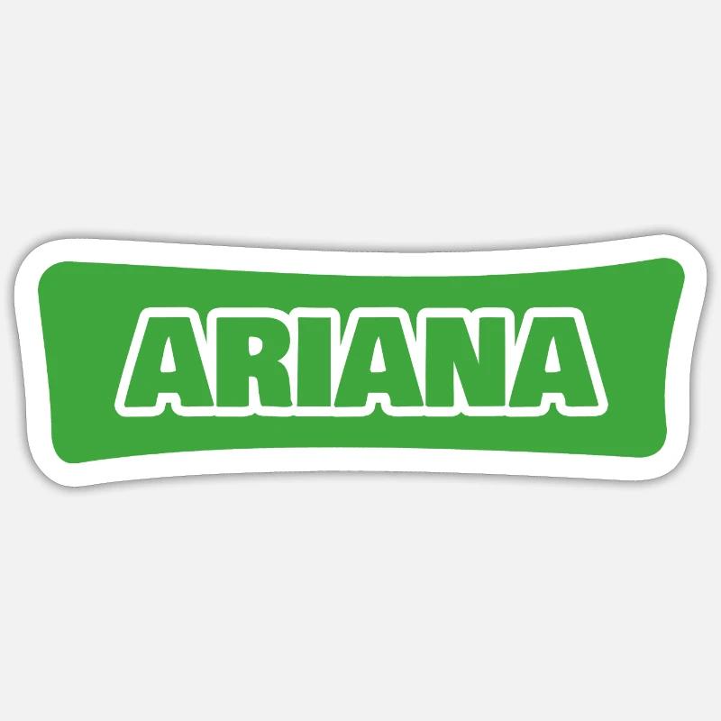 Gift for Ariana - Sticker size S (10 x 10 cm) - white matte