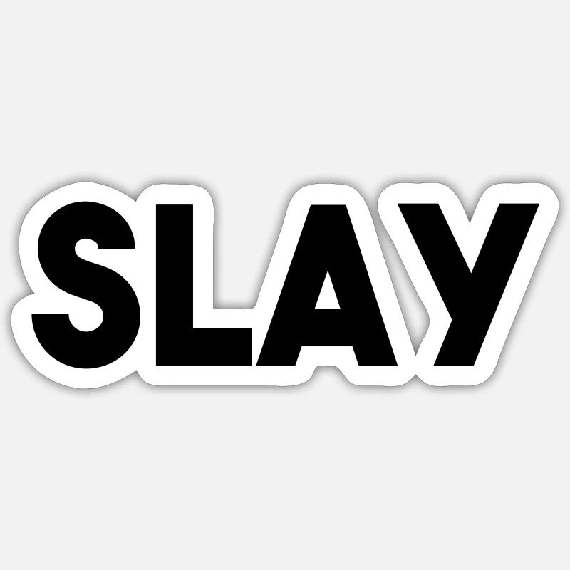 TUER - Sticker taille S (10 x 10 cm) - blanc mat