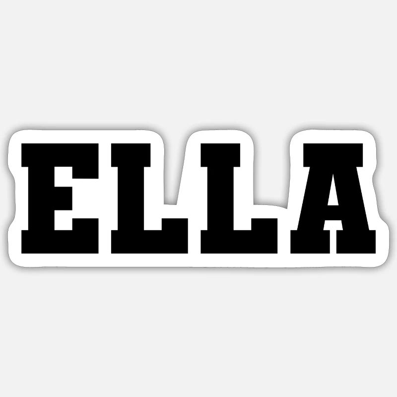 Nom - Ella Sticker taille S (10 x 10 cm)