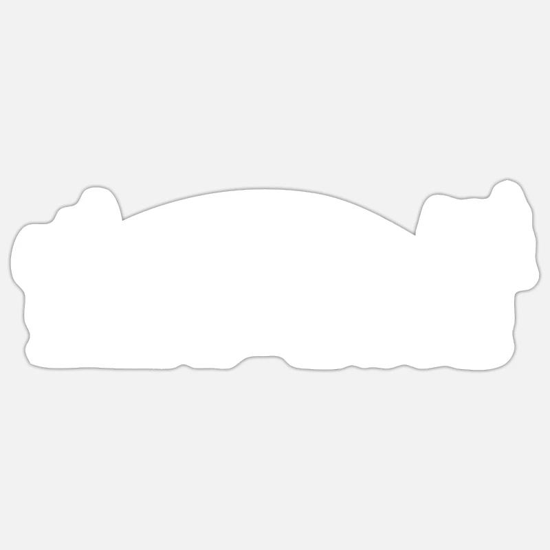 Surfline 3 - Sticker taille S (10 x 10 cm) - blanc mat