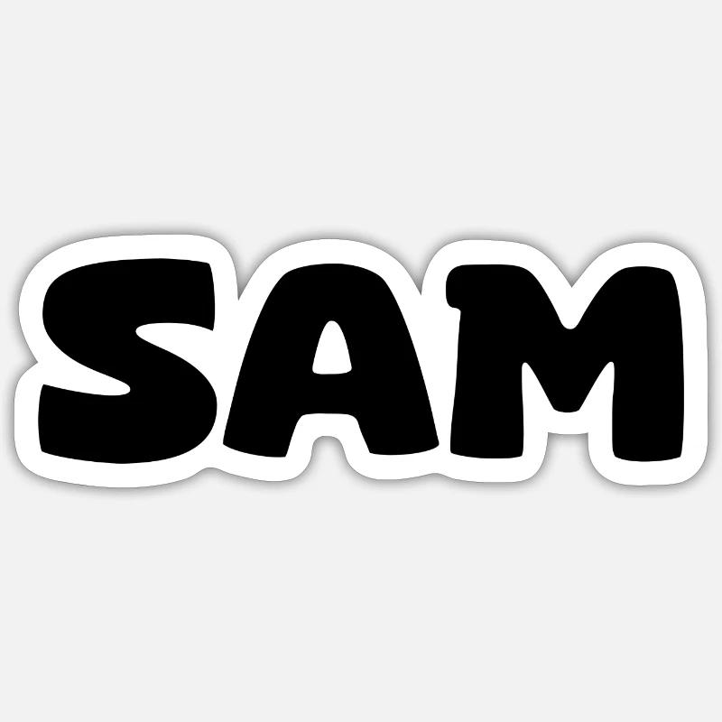 Nom - Säm Sticker taille S (10 x 10 cm)
