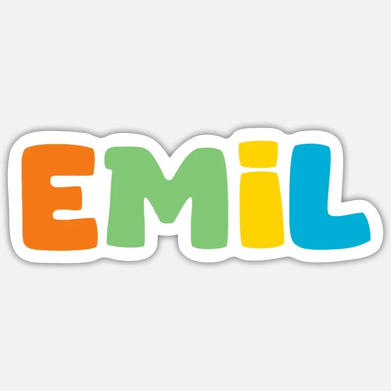 Nom - Emil Sticker taille S (10 x 10 cm)