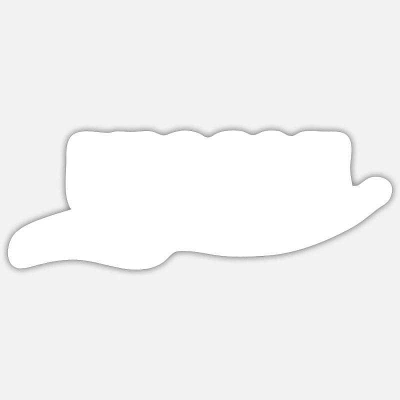 Porte-nom Nicole - Sticker taille S (10 x 10 cm) - blanc mat