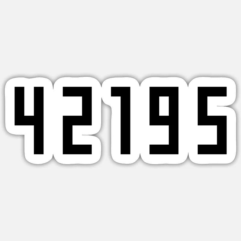 Marathon 42195 Meter Sticker Größe S (10 x 10 cm)