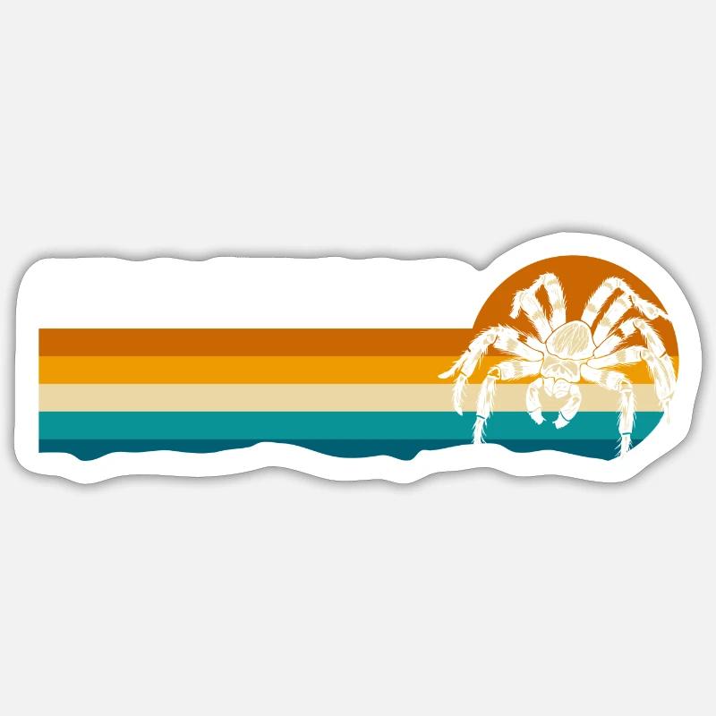 Spinne Netz Biss Sticker Größe S (10 x 10 cm)