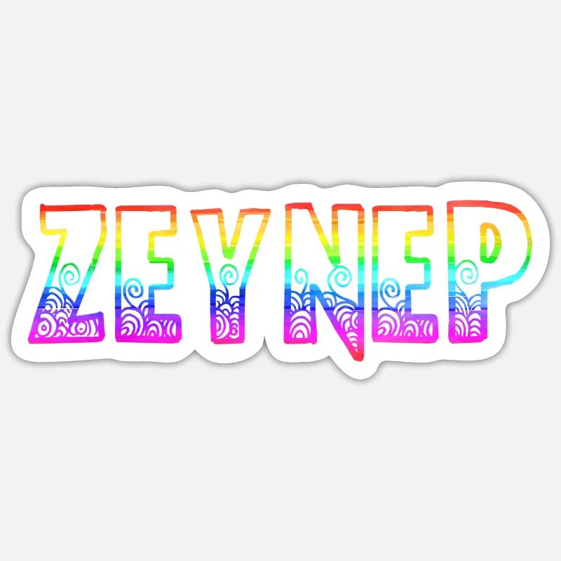 Zeynep RS Arc-en-ciel Sticker taille S (10 x 10 cm)