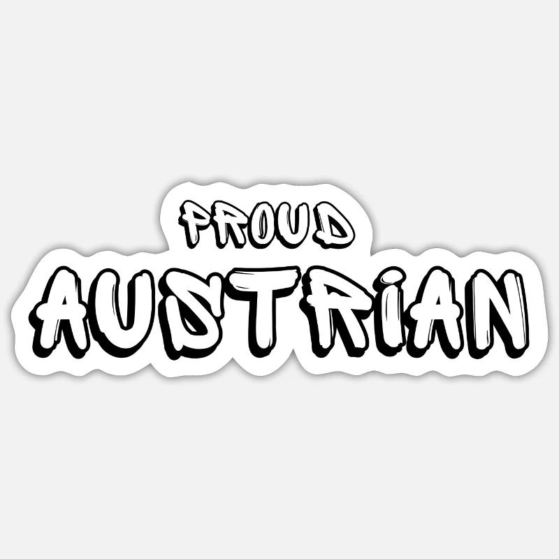 PROUD AUSTRIAN Sticker size S (10 x 10 cm)