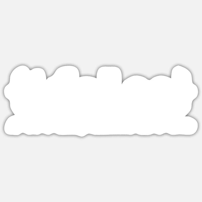 Code Humor Tee: Der logische Witz - Sticker Größe S (10 x 10 cm) - Mattweiß