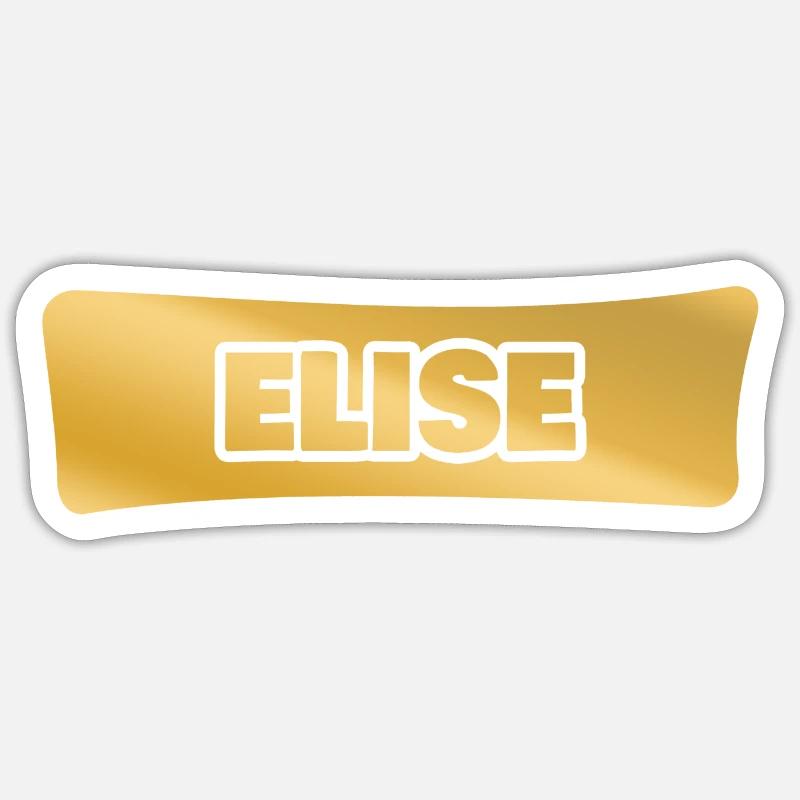 First name Elise - Sticker size S (10 x 10 cm) - white matte