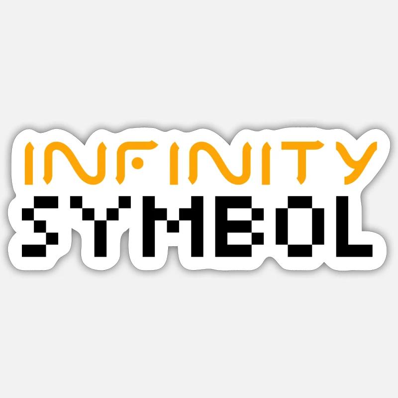 Infinity Symbol - Sticker size S (10 x 10 cm) - white matte