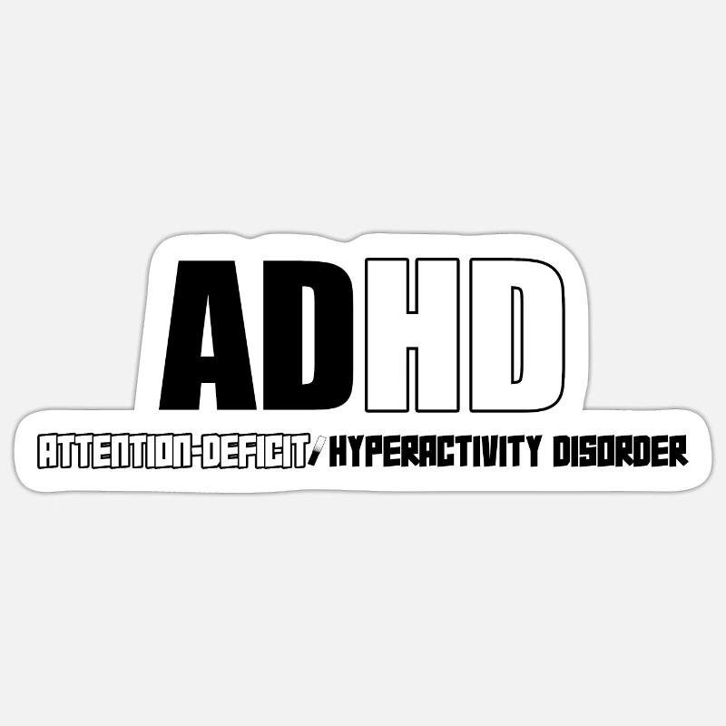 ADHD Sticker size S (10 x 10 cm)
