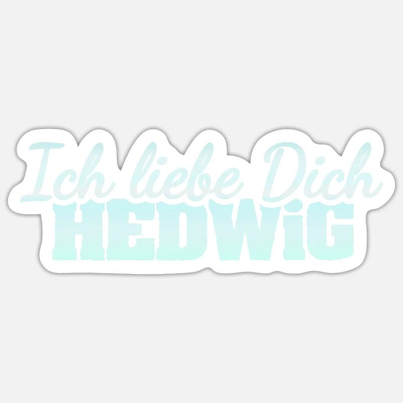Chère Hedwige, - Sticker taille S (10 x 10 cm) - blanc mat