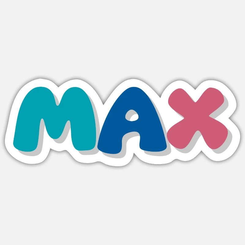 Name - Max Sticker Größe S (10 x 10 cm)