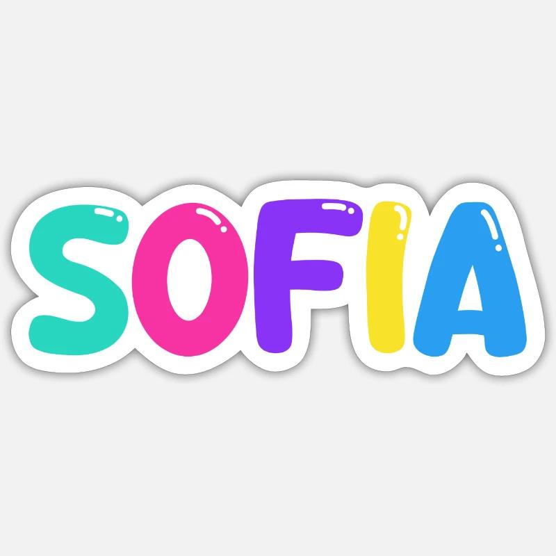 Name - Sofia Sticker size S (10 x 10 cm)