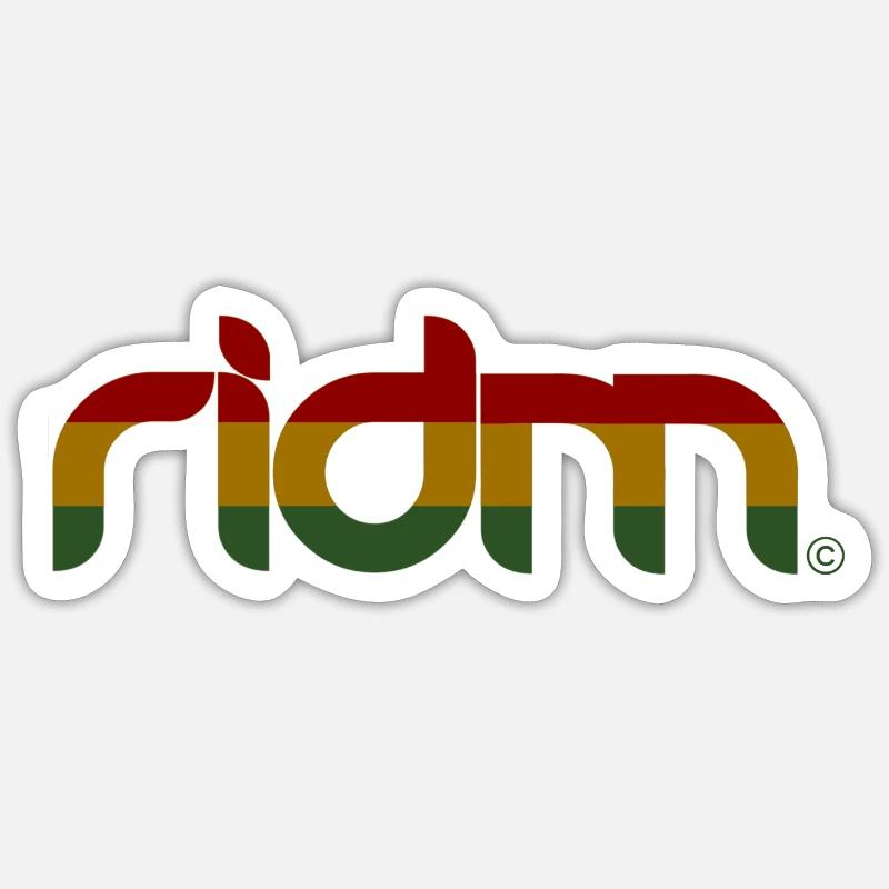 RIDM rastacolor Sticker size S (10 x 10 cm)