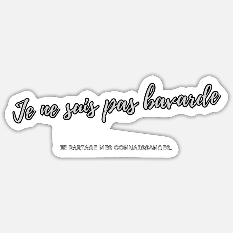Bavarde Sticker taille S (10 x 10 cm)