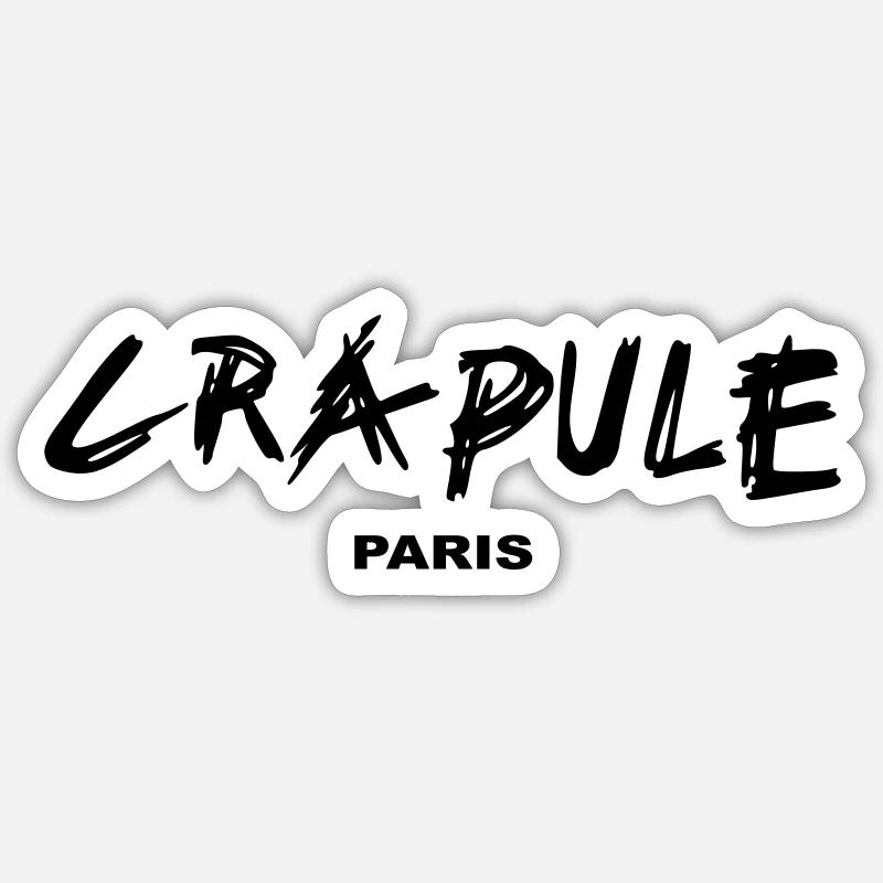 CRAPULE PARIS Sticker taille S (10 x 10 cm)