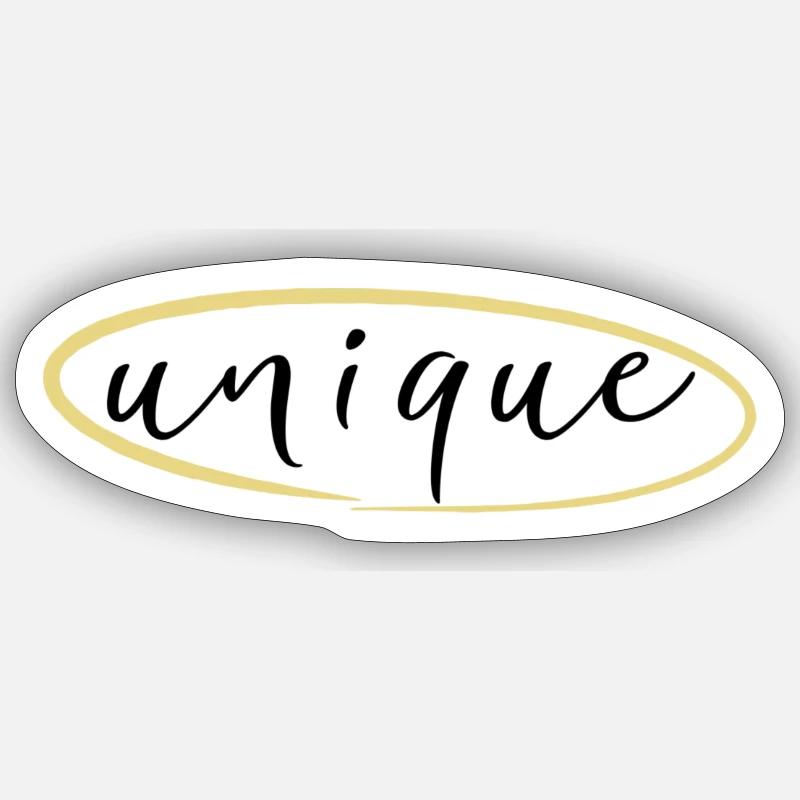 De l’or unique - Sticker taille S (10 x 10 cm) - blanc mat