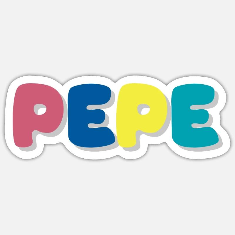 Name - Pepe - Sticker size S (10 x 10 cm) - white matte