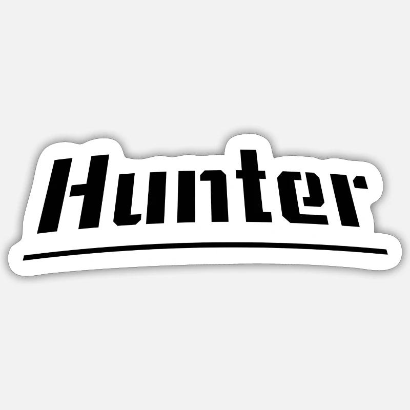 Hunter - Sticker size S (10 x 10 cm) - white matte