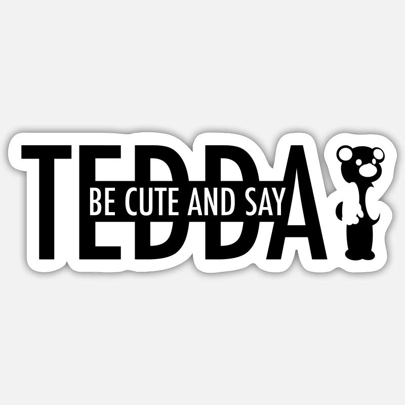 TEDDAY 2 Sticker Größe S (10 x 10 cm)